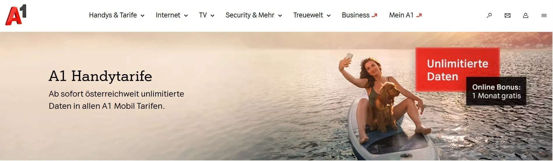 A1 Mobilfunk Startseite