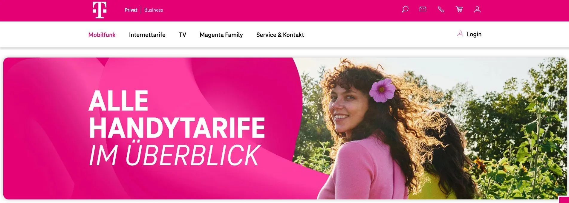 Magenta Mobilfunk Startseite